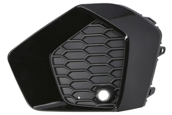 Grila bara Fata Dreapta cu orificii senzori parcare, plastic, negru negru-mat potrivit AUDI A3, A3 ALLSTREET 11.19- 07.16-