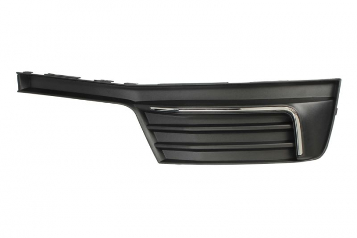 Grila bara fata dreapta cu ornament cromat sportback, plastic, negru crom potrivit audi a3 8v 2016-2020