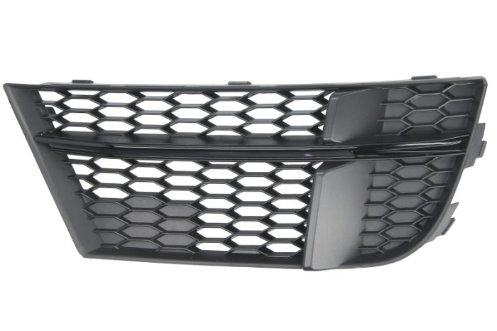 Grila bara Fata Dreapta deschis, S-LINE, plastic, negru negru lucios potrivit AUDI A3 04.12-10.20
