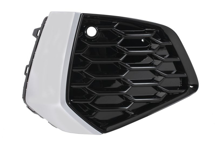 Grila bara Fata Dreapta plastic, aluminiu negru potrivit AUDI A3, A3 ALLSTREET 11.19- 07.16-