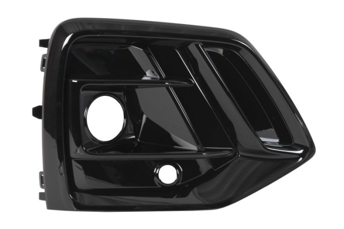 Grila bara Fata Dreapta S-LINE, cu orificii proiector ceata, cu orificii senzori parcare, negru lucios potrivit AUDI Q5 06.16- 01.17-10.20