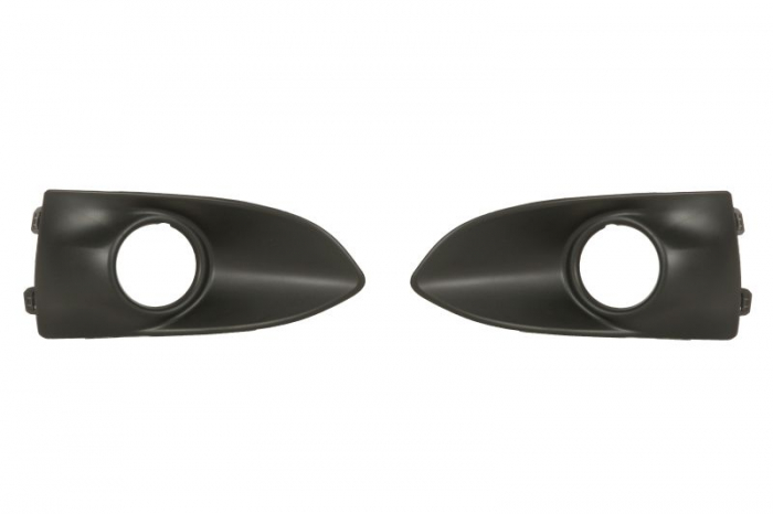Grila bara fata dreapta stanga (set, locas proiector, plastic, negru) peugeot 301 dupa 2012