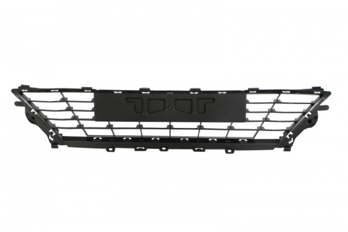 Grila bara fata (inferior mijloc, plastic, negru) renault megane iii, megane iv dupa 2014