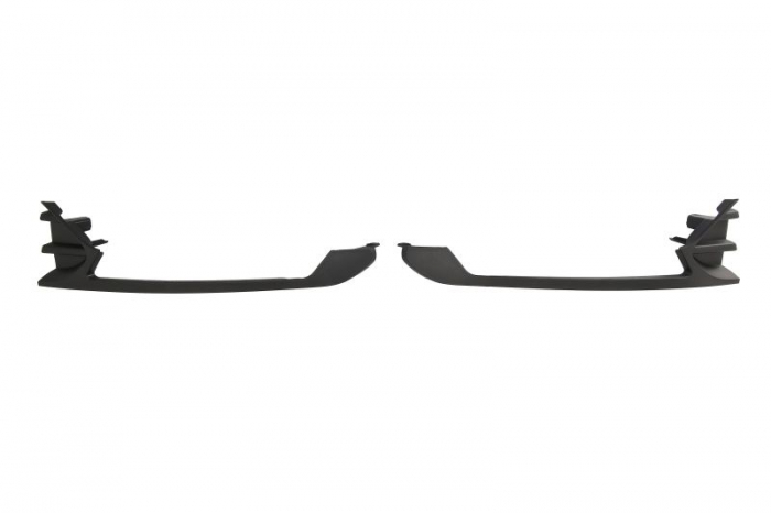 Grila bara fata (inferior, set 2 bucati, cu gauri lumini de zi, plastic, negru) renault clio iv dupa 2016