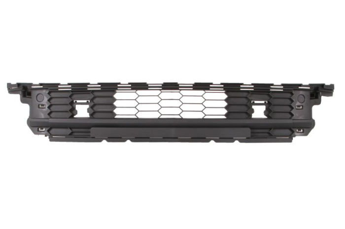 Grila bara Fata Mijloc, cu orificii senzori parcare, plastic, negru potrivit SKODA KODIAQ I 09.16- 03.06-03.10