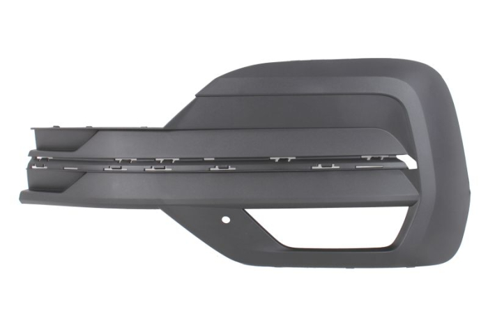 Grila bara Fata Stanga cu gauri de lama, negru-mat potrivit VW CALIFORNIA T6 CAMPER, MULTIVAN T6, TRANSPORTER T6, TRANSPORTER T6   CARAVELLE T6 04.15-08.24 03.19-
