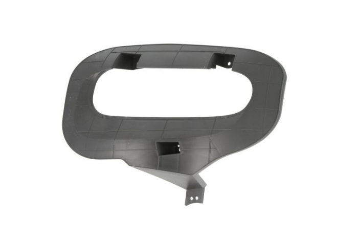 Grila bara fata stanga cu locas lumini de zi, plastic, negru potrivit fiat panda dupa 2003