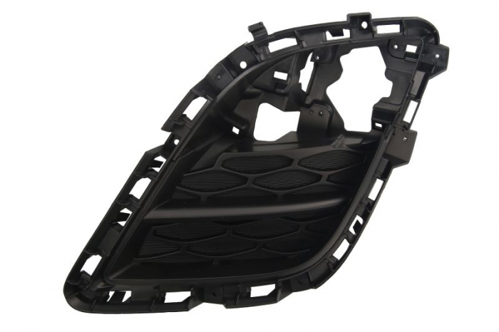 Grila bara fata Stanga cu locas proiector plastic, negru potrivit MAZDA CX-7 2007-2012