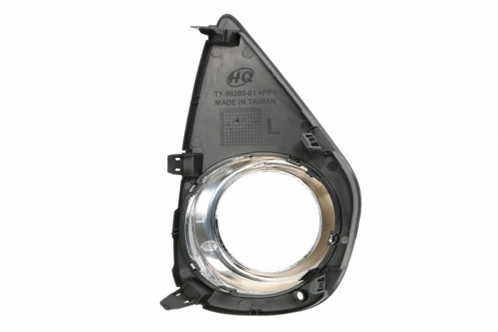 Grila bara fata Stanga (cu orificii pentru lampa ceata, plastic, crom/negru) potrivit TOYOTA YARIS, YARIS/HATCHBACK 12.10- 07.14-04.17 [2]