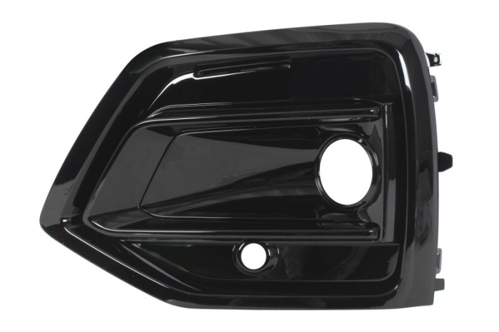 Grila bara Fata Stanga cu orificii proiector ceata, cu orificii senzori parcare, negru lucios potrivit AUDI Q5 06.16- 01.17-10.20