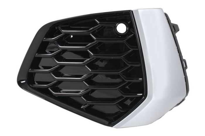 Grila bara Fata Stanga plastic, aluminiu negru potrivit AUDI A3, A3 ALLSTREET 11.19- 07.16-