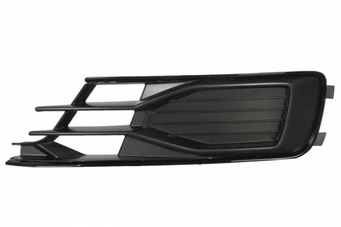 Grila bara fata Stanga plastic, negru potrivit AUDI A6 ALLROAD C7, A6 C7 2010-2018