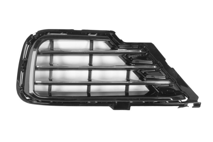 Grila bara Fata Stanga R-LINE, crom negru lucios potrivit VW TOUAREG 01.10-03.18 02.10-04.14