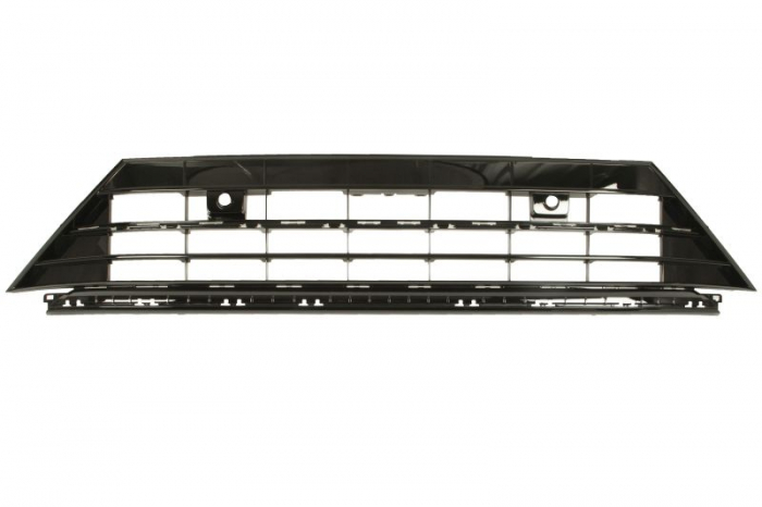 Grila bara fata stanga r-line, plastic, negru lucios potrivit vw tiguan ii 2016-2019