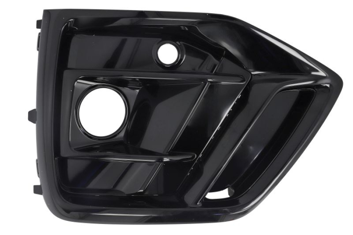 Grila bara Fata Stanga S-LINE, cu orificii proiector ceata, cu orificii senzori parcare, negru lucios potrivit AUDI Q5 06.16- 01.17-10.20