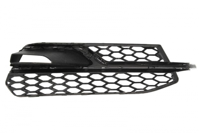 Grila bara fata stanga (S-LINE, locas proiector, plastic, crom/negru) AUDI A3 2008-2016 [2]