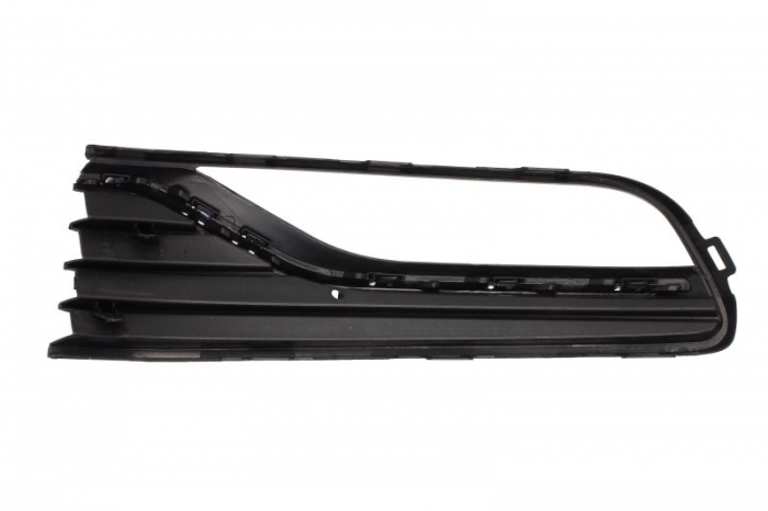 Grila Dreapta (cu orificii lampa ceata, plastic, crom/negru/negru lucios) potrivit VW POLO, POLO V 2009-2022 2014-2017 [2]