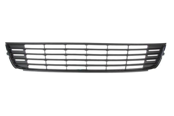 Grila Fata (Mijloc, cu gauri de lama, negru) potrivit VW CADDY III, CADDY III MINIVAN, TOURAN 04.04-05.15 05.10-