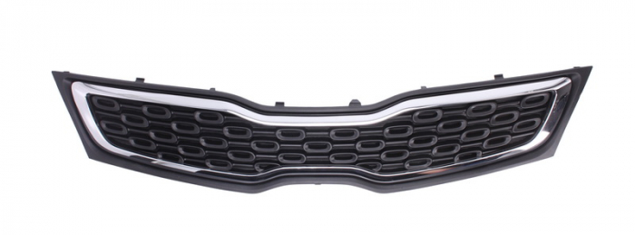 Grila fata Sedan, negru/crom KIA RIO 3 III intre 2011-2016 [2]