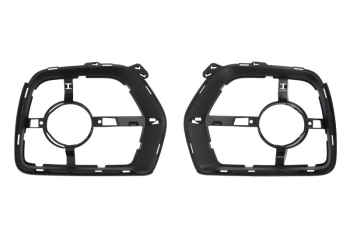 Grila proiector bara Fata Set 2 bucati, cu locas proiector plastic, negru potrivit BMW X6 E71, E72 2007-2014