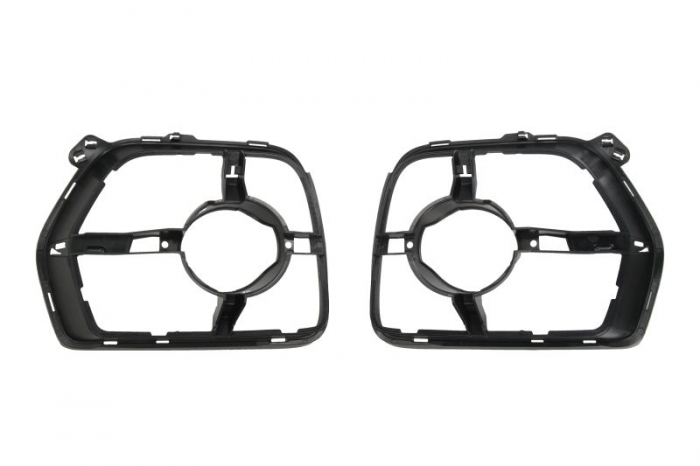 Grila proiector bara Fata Set 2 bucati, cu locas proiector plastic, negru potrivit BMW X6 E71, E72 2007-2014 [2]