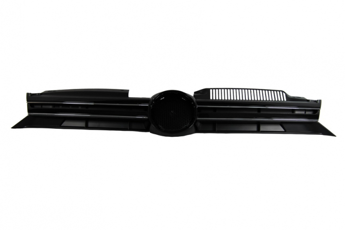 Grila radiator fata deschis, negru lucios crom VW GOLF intre 2008-2013