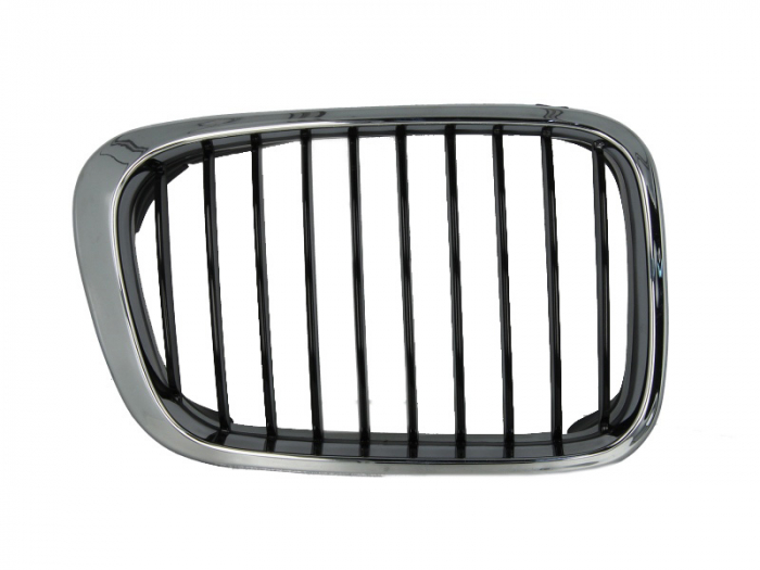 Grila radiator fata dreapta limuzina; station wagon, negru crom BMW Seria 3 intre 1998-2001