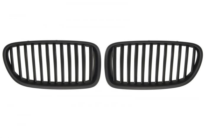 Grila radiator fata (Set 2 bucati, negru) potrivit BMW 5 (F10), 5 (F11) 2.0-4.4 06.09-02.17 12.09-06.13