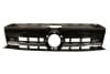 Grila radiator Mijloc cu locas emblema; cu ornamente cromate, negru potrivit VW AMAROK 3.0D dupa 2017 [2]