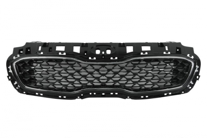 Grila radiator rame crom, GT, negru potrivit KIA SPORTAGE IV QL 07.18-09.22