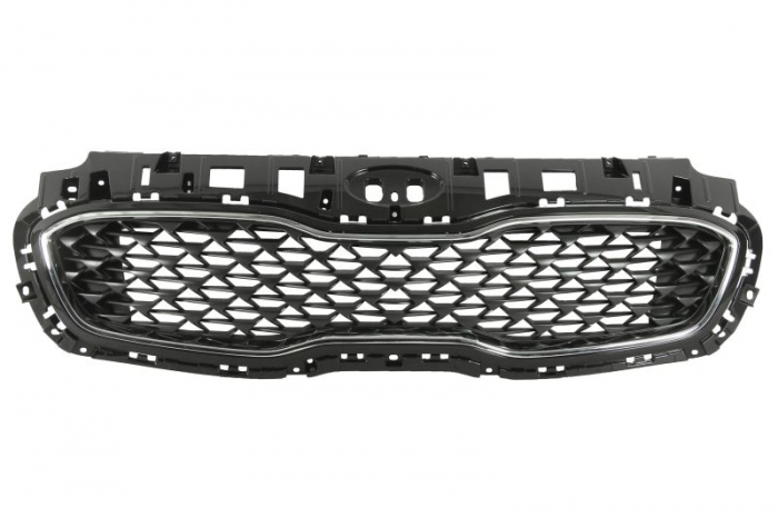 Grila radiator rame crom, negru potrivit KIA SPORTAGE IV QL 07.18-09.22