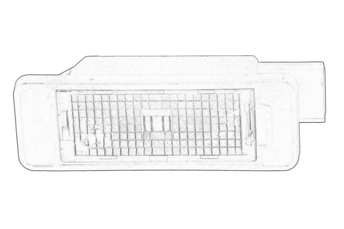 Iluminare numar inmatriculare potrivit DACIA LOGAN II, SANDERO II; RENAULT CAPTUR II, KOLEOS II, MEGANE IV, SCENIC IV, TWINGO III; SMART FORFOUR, FORTWO 10.12-