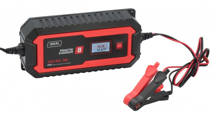 Incarcator acumulator auto PRAKTIK CHARGER 8 LCD, tensiune incarcare: 6/12 V, curent incarcare: 8A, sursa alimentare: 230V, tip Acumulator: AGM/EFB/GEL/MF/WET [2]