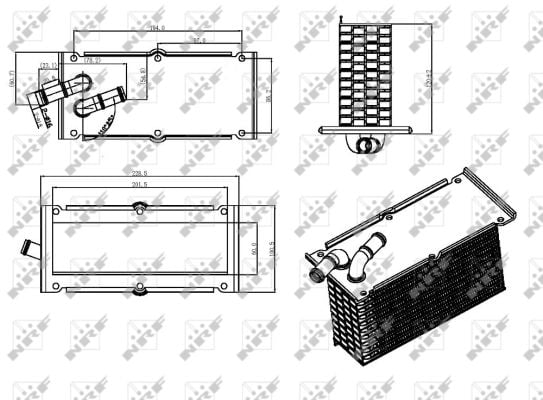 Intercooler AUDI A1, A3; SEAT IBIZA IV, IBIZA IV ST, LEON, TOLEDO IV; SKODA FABIA II, OCTAVIA II, RAPID, ROOMSTER, ROOMSTER PRAKTIK, YETI; VW BEETLE, CADDY III, GOLF PLUS, GOLF VI 1.2 1.2LPG dupa 2008