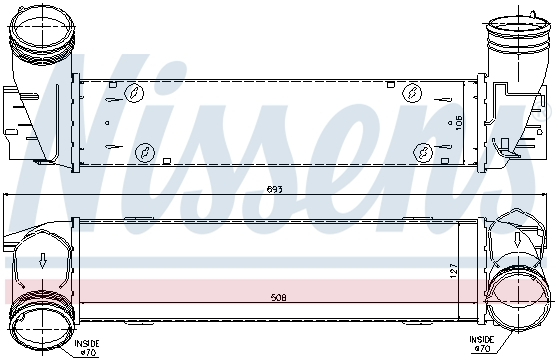 Intercooler BMW Seria 1 (E82), 1 (E88), 3 (E90), 3 (E91), 3 (E92), 3 (E93), X1 (E84), Z4 (E89) 2.0D 3.0 3.0D intre 20006-2016