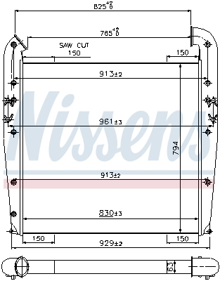 Intercooler (cabina inalta) potrivit SCANIA 4 DC11.01-DT12.08 05.95-04.08 [2]