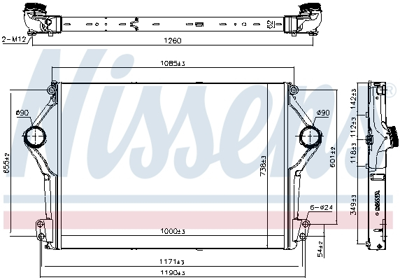 Intercooler EURO 6 potrivit SCANIA G II, P II, R II, S DC09.119-OC13.101 09.16- [3]