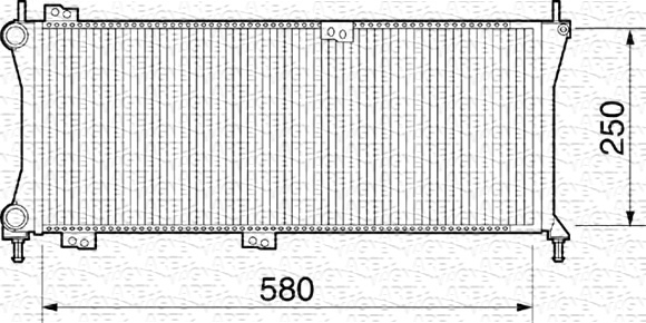 Intercooler FIAT PANDA 1.1 02.95-07.04