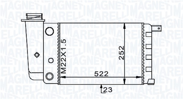 Intercooler FIAT PANDA; LANCIA Y10 0.8-1.1 06.85-09.03 [2]