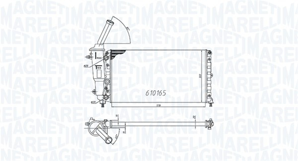 Intercooler LANCIA Y 1.1 1.2 1.4 11.95-09.03