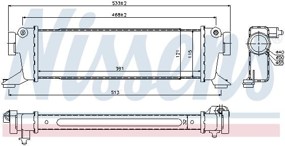 Intercooler MERCEDES Clasa A (W168), VANEO (414) 1.7D intre 1998-2005