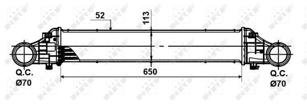 Intercooler MERCEDES E T-MODEL (S211), E (VF211), E (W211) 2.1D 2.2D intre 2002-2009