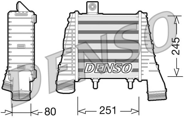 Intercooler partea stanga potrivit AUDI A8 D4 4.2D 11.09-01.18