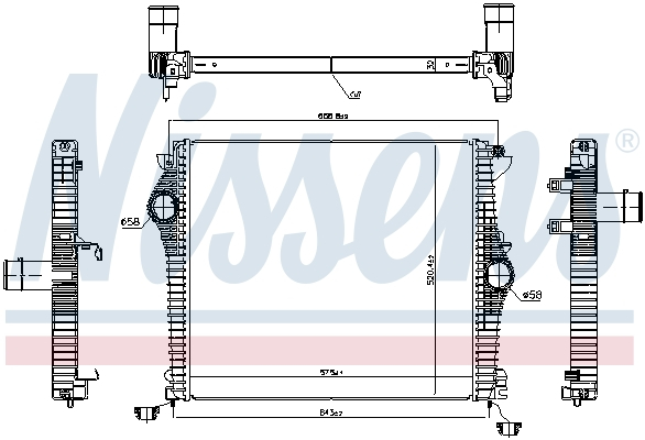 Intercooler potrivit ALFA ROMEO GIULIA, STELVIO 2.2D 10.15-