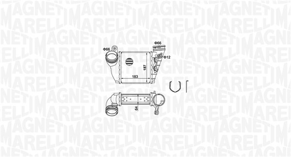Intercooler potrivit AUDI A3; SEAT LEON; SKODA OCTAVIA I; VW BORA, BORA I, GOLF IV 1.9D 08.00-12.10 [2]