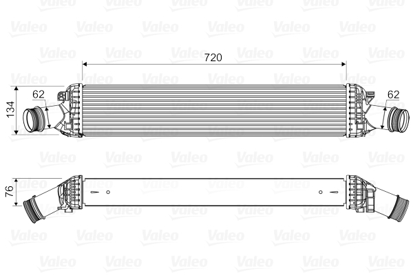 Intercooler potrivit AUDI A4 ALLROAD B8, A4 B8, A5, A6 ALLROAD C7, A6 C7, A7, A8 D4, Q5; PORSCHE MACAN 2.0 2.7D 3.0D 06.07-