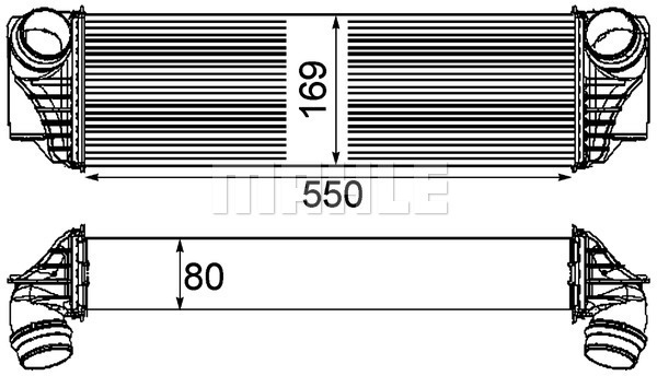 Intercooler potrivit BMW Seria 5 (F10), 5 (F11), 5 GRAN TURISMO (F07), 6 (F12), 6 (F13), 6 GRAN COUPE (F06), 7 (F01, F02, F03, F04) 2.0D/3.0D 2009-2018 [2]