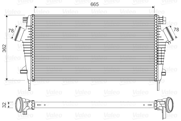 Intercooler potrivit CHEVROLET MALIBU; OPEL INSIGNIA A, INSIGNIA A COUNTRY; SAAB 9-5 1.6-2.8 dupa 2008 [2]