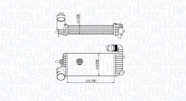 Intercooler potrivit FORD C-MAX II, FOCUS III, GRAND C-MAX, TOURNEO CONNECT V408 NADWOZIE WIELKO, TRANSIT CONNECT, TRANSIT CONNECT V408/MINIVAN 1.5D/1.6D 07.10- [2]