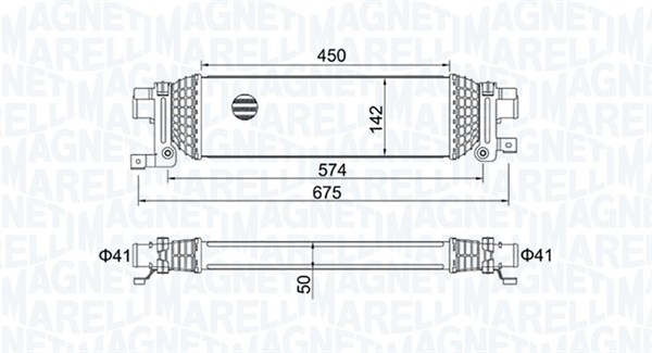 Intercooler potrivit FORD FIESTA V, FUSION 1.4D 1.6D 11.01-12.12